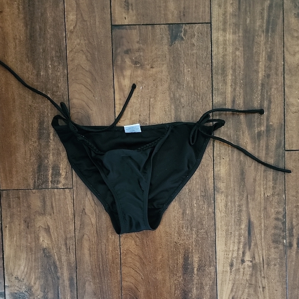 FREE ADD ON! Wet Seal Black Bikini Bottom with Side Ties size Medium